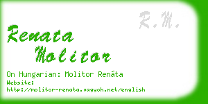 renata molitor business card